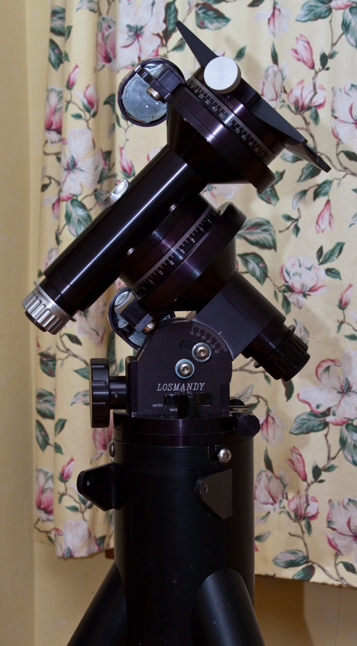 The Losmandy G-11 Equatorial Mount (click on this and all photos to enlarge, and then click again)